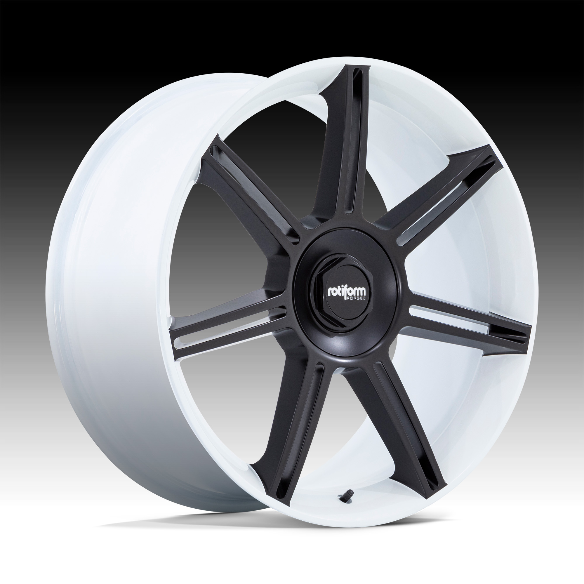 Rotiform FRA R908 Black with White Custom Wheels - R908 / FRA